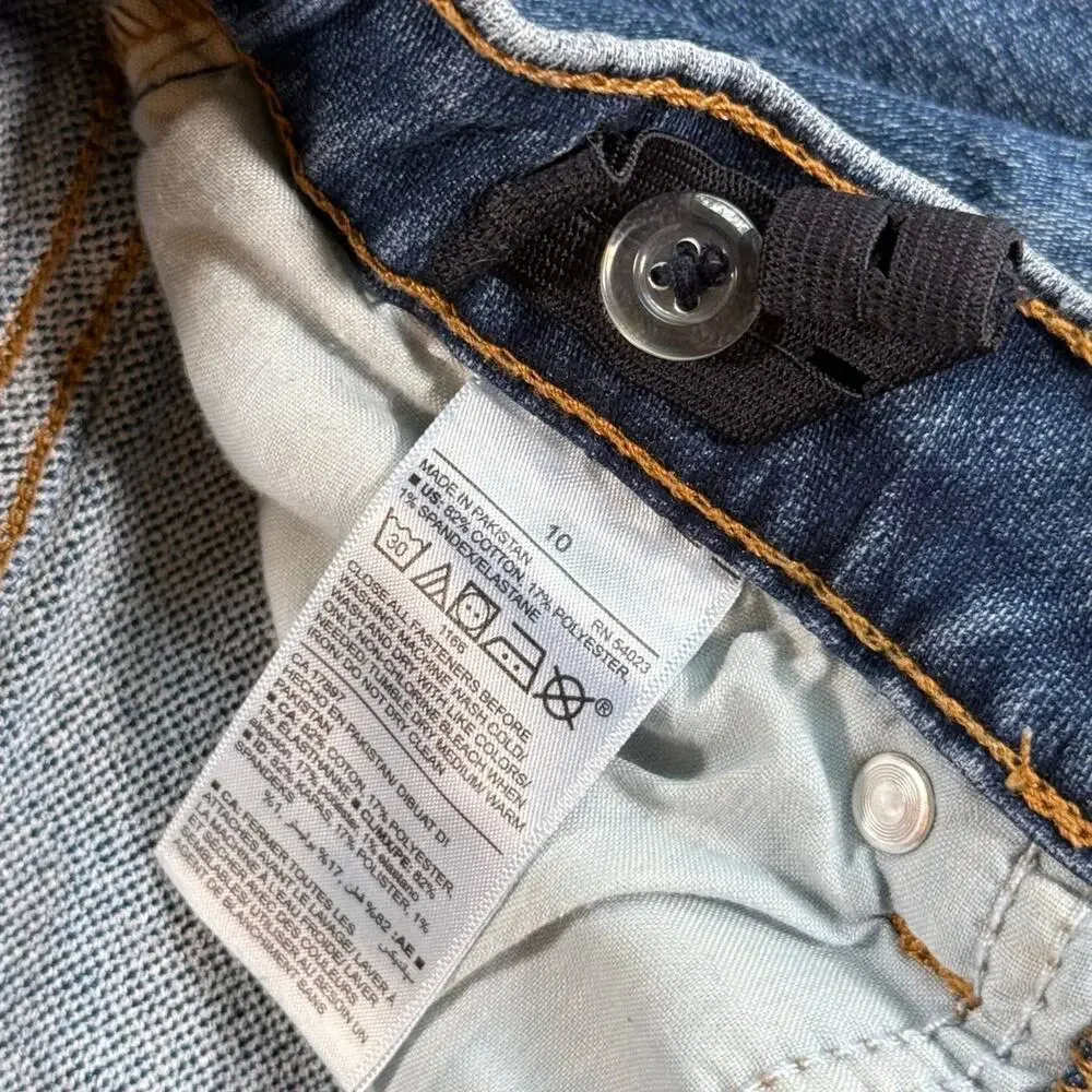 Old Navy Boys Size 10 Karate Slim Medium Wash Jeans